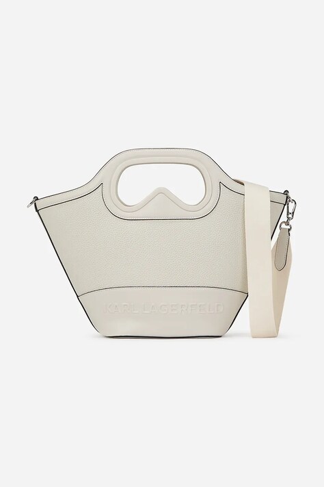 Kabelka Karl Lagerfeld bílá barva, A2W30045