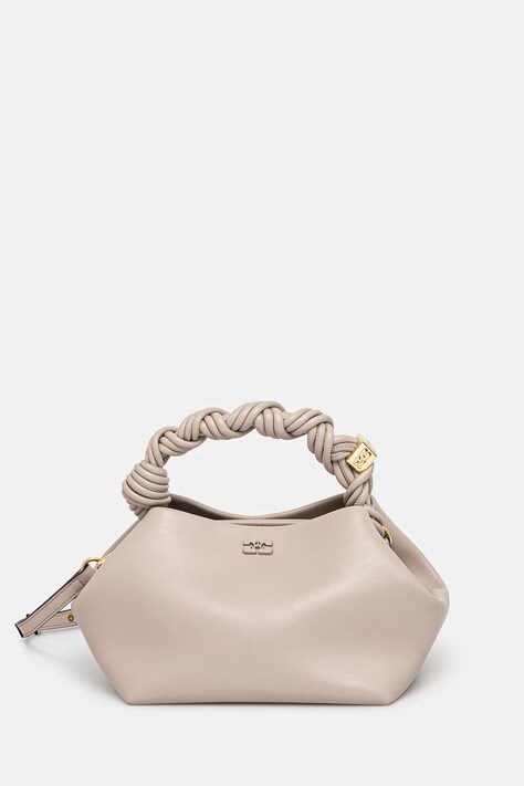 GANNI handbag Bou Bag Small beige color A5245