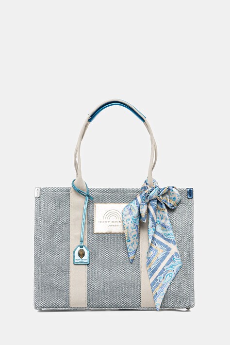 Kabelka Kurt Geiger London SOUTHBANK modrá barva, 9544186999
