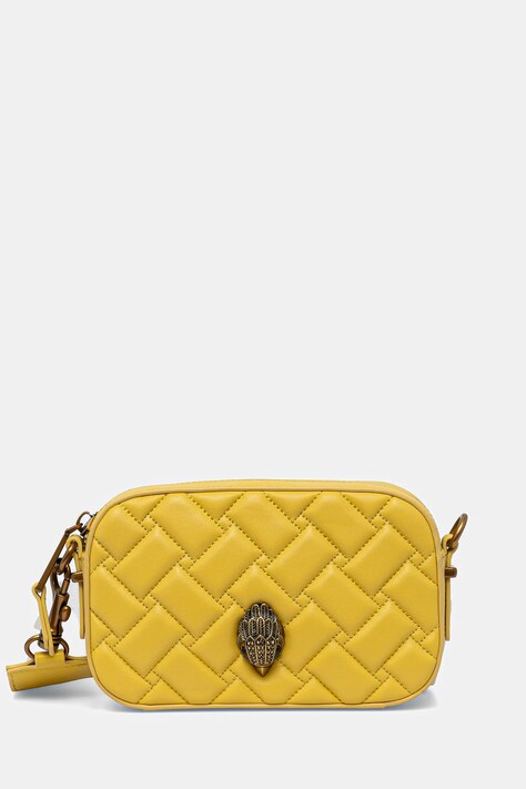 Kurt Geiger London poșetă de piele KENSINGTON culoarea galben, 9078993109