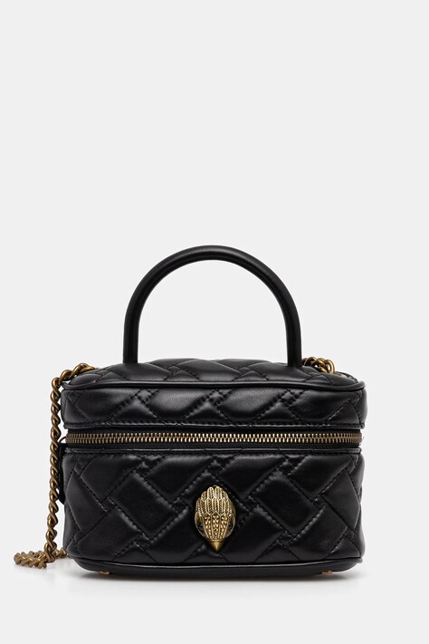 Kurt Geiger London bőr táska KENSINGTON fekete, 4375100109