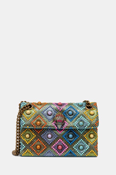 Kabelka Kurt Geiger London KENSINGTON tyrkysová barva, 4374978609