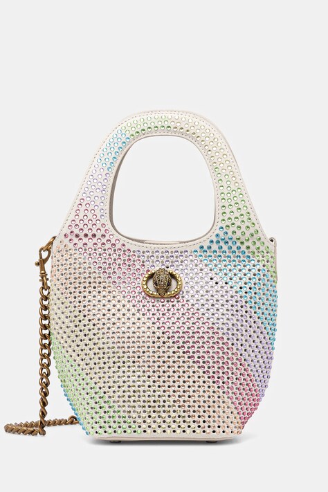 Kurt Geiger London geanta de mana din piele intoarsa CHELSEA culoarea bej, 4359044209