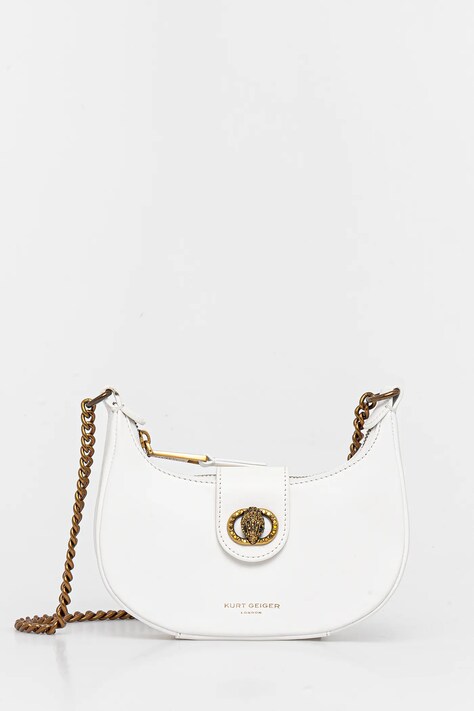 Kurt Geiger London poseta de piele CHELSEA culoarea alb, 4020110109
