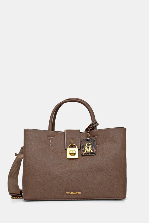 Kabelka Steve Madden Bkess-L hnědá barva, SM13001642