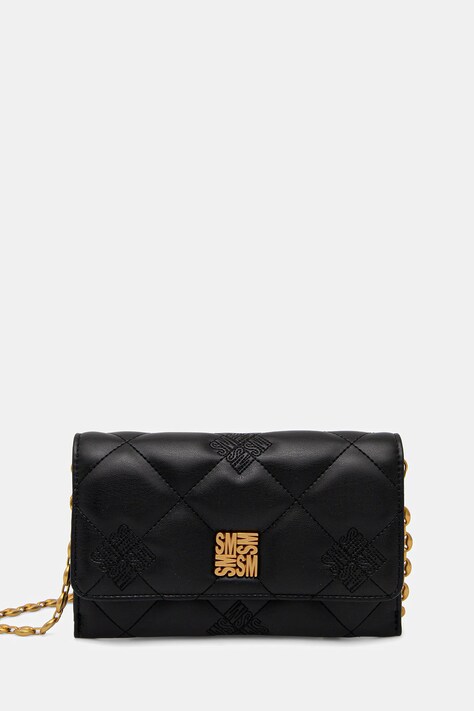 Steve Madden portfel Benico damski kolor czarny SM13001721