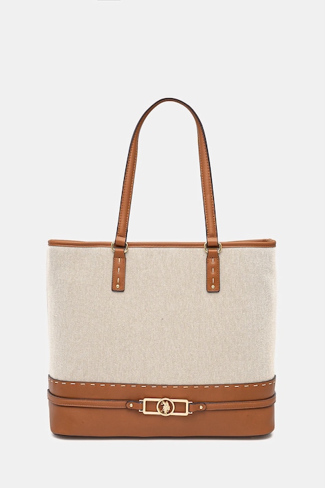 U.S. Polo Assn. geantă Marple culoarea bej BEUQM8637WC2