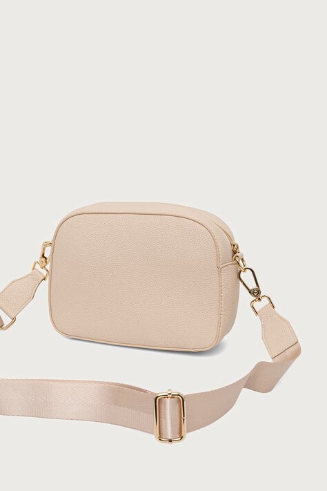 U.S. Polo Assn. Geantă crossbody pentru femei cu imitație de piele Stanford bej BIUSS6206WVP