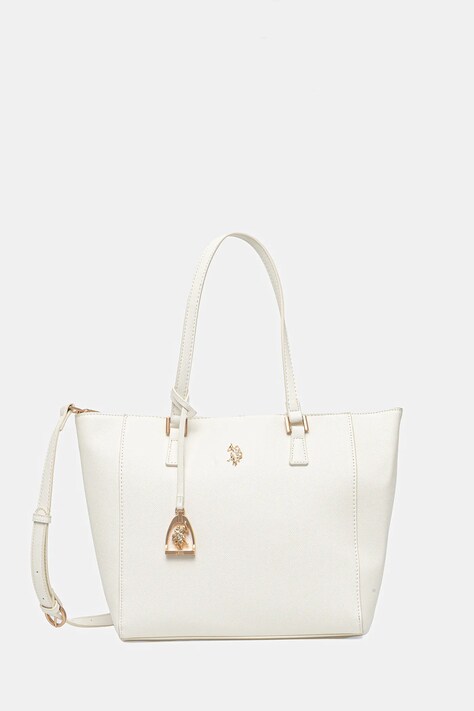 U.S. Polo Assn. geantă Jones culoarea alb, BEUJE8657WVP