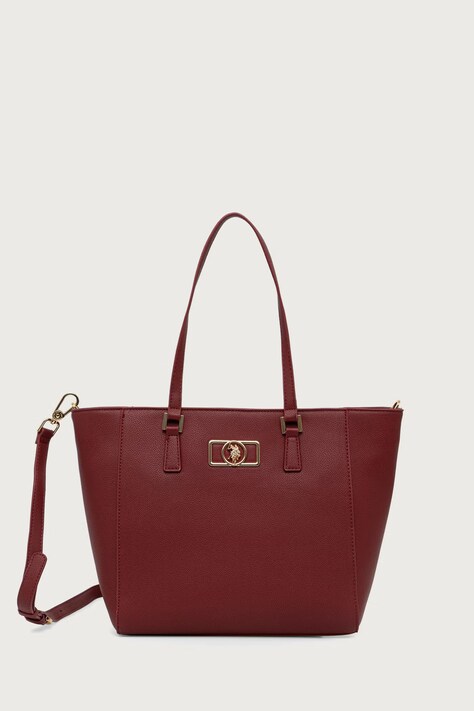 U.S. Polo Assn. Torebka shopper damska Jones czerwona BEUJ88674WVP