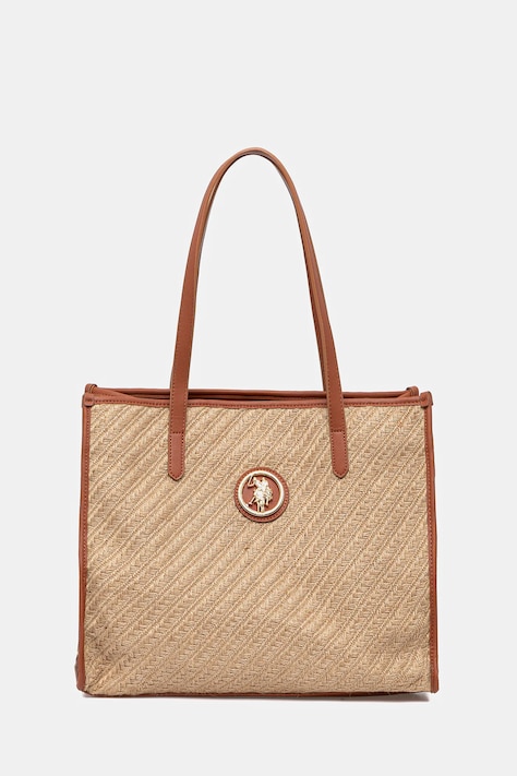 U.S. Polo Assn. poșetă Pool culoarea bej, BEU2P8696WJT