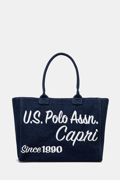 U.S. Polo Assn. geantă de bumbac Pool culoarea bleumarin, BEU2P8697WCO