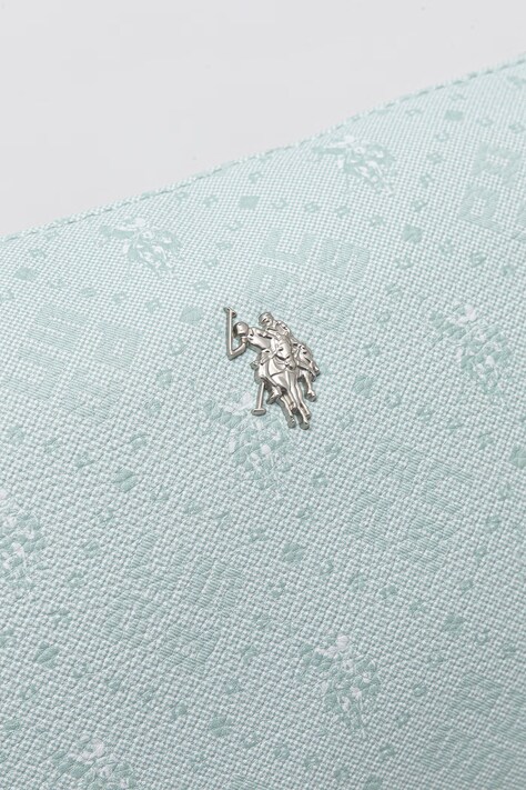 U.S. Polo Assn. сумка-шопер жіноча зі штучної шкіри Malibu — SS25-TOD3EK, бірюзовий — фото 7