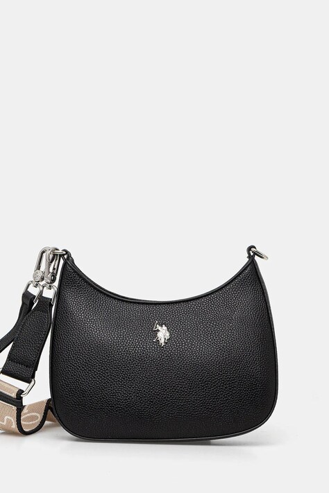 Τσάντα U.S. Polo Assn. Mansion χρώμα: μαύρο, BEUE58717WVP