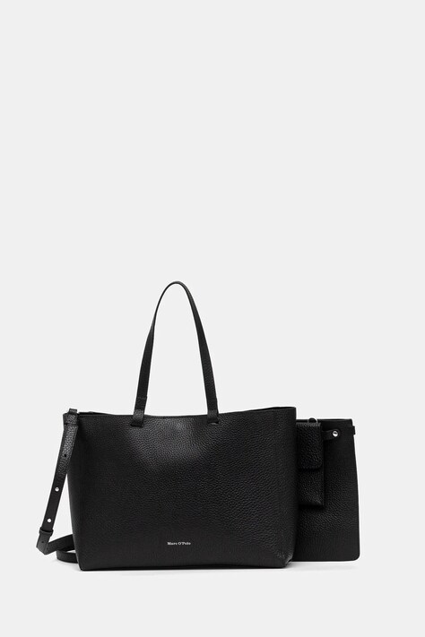 Δερμάτινη τσάντα Marc O'Polo χρώμα: μαύρο, 50219650202109