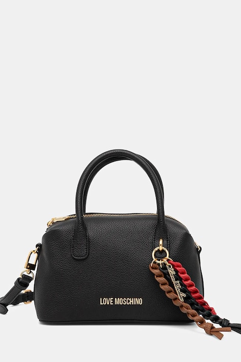 Τσάντα Love Moschino χρώμα: μαύρο, JC4305PP0MK1100A