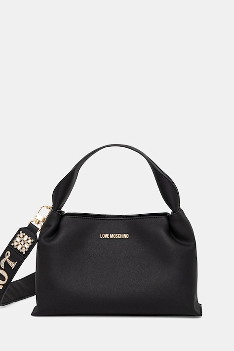 Kabelka Love Moschino černá barva, JC4278PP0MKI0000