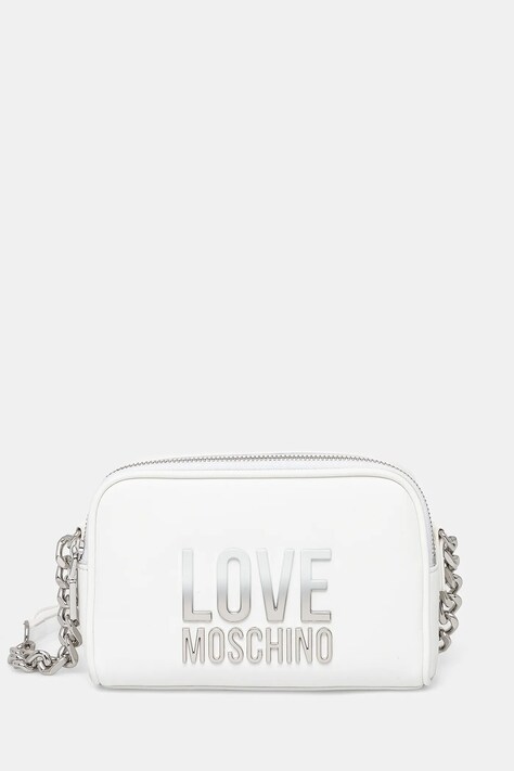 Love Moschino geantă culoarea alb, JC4255PP0MKD0100