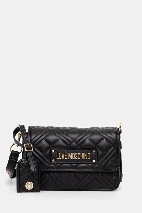 Torba Love Moschino boja: crna, JC4210PP0MLA0000