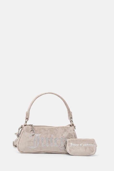 Velurová kabelka Juicy Couture Kimberly béžová barva, BEJQL8767WPO