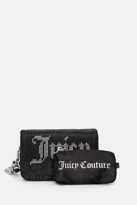 Τσάντα Juicy Couture Hazel χρώμα: μαύρο, BEJH98852WPO