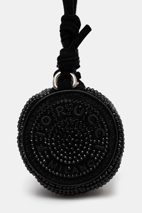 Сумочка Fiorucci Suede Rhinestone Micro Mella — фото 4