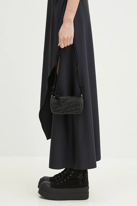 Сумочка Fiorucci Suede Rhinestone Micro Mella цвет чёрный U01FMASL005LE05BK01