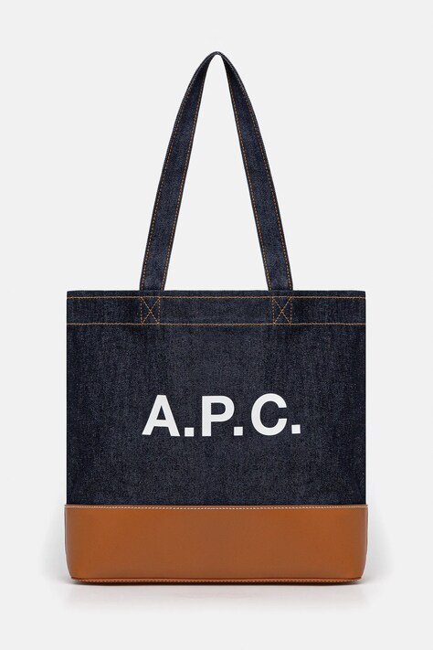 Сумочка A.P.C. Tote Axel E W колір синій CODDP.M61917