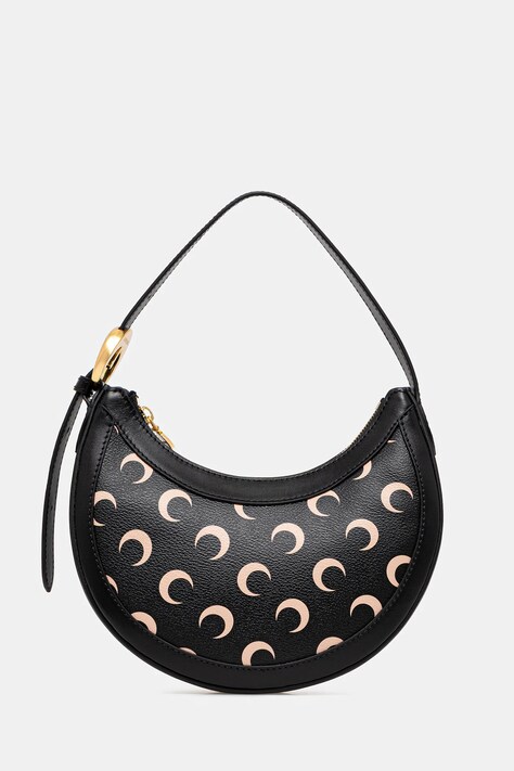 Marine Serre handbag Moon Canvas Eclips Mini black color WBA002A.RWOV0030