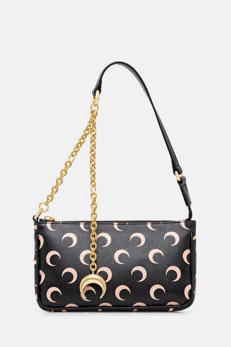 Marine Serre handbag Moon Canvas Core black color WBA018A.RWOV0030