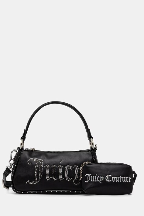 Juicy Couture torebka crossbody damska z imitacji skóry KIMBERLY PU czarna BEJQL8803WVP