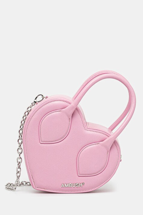 Heart Top Handle Bag χρώμα: ροζ, 12115033