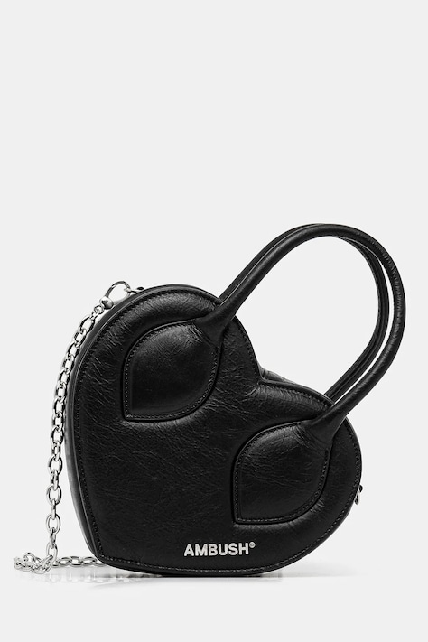Heart Top Handle Bag χρώμα: μαύρο, 12115033
