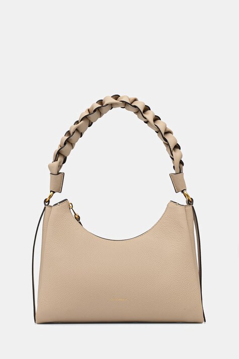 Coccinelle torebka skórzana BOHEME GRANA DOUBLE kolor beżowy M50 13 03 01