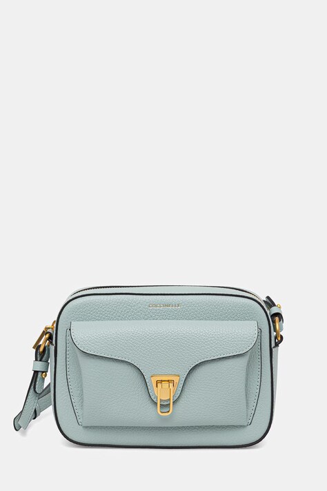Coccinelle crossbody torba ženska kožna COCCINELLE BEAT SOFT tirkizna MF6 15 02 01