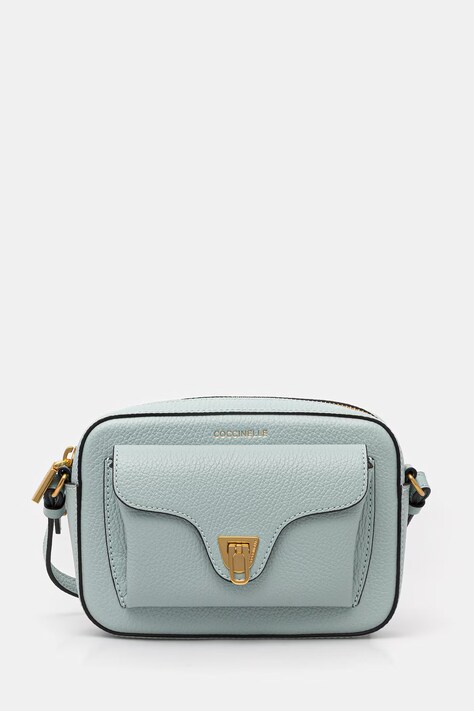 Coccinelle crossbody torba ženska kožna COCCINELLE BEAT SOFT tirkizna MF6 55 04 01