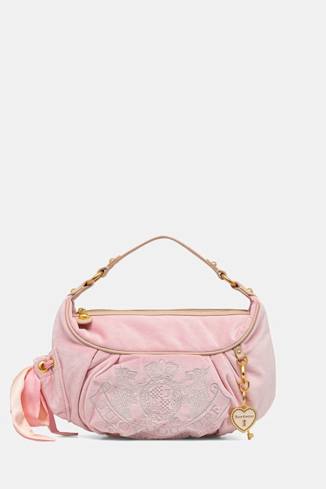 Juicy Couture tote taška dámská velurová DAYDREAMER růžová BEJD08742WC2