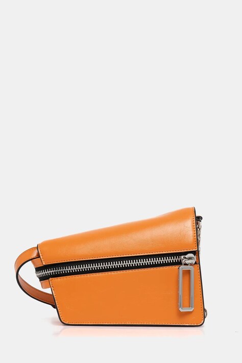 Τσάντα Sisley χρώμα: πορτοκαλί, 6QCXWY05G