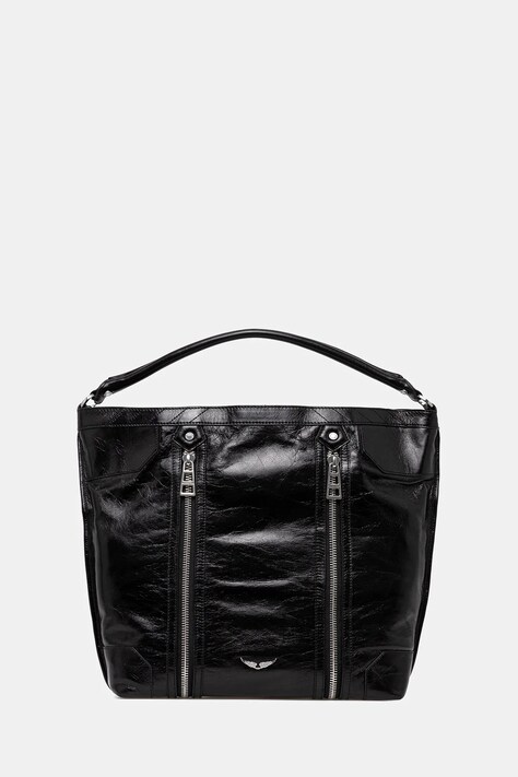 ZADIG&VOLTAIRE poșetă de piele culoarea negru, LWBA03843