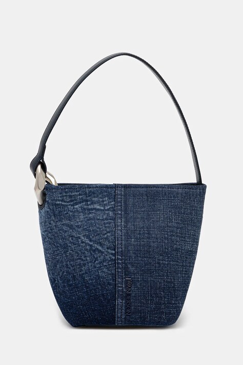 Kabelka JW Anderson The Jwa Corner Small tmavomodrá barva, HB0702.FA0429