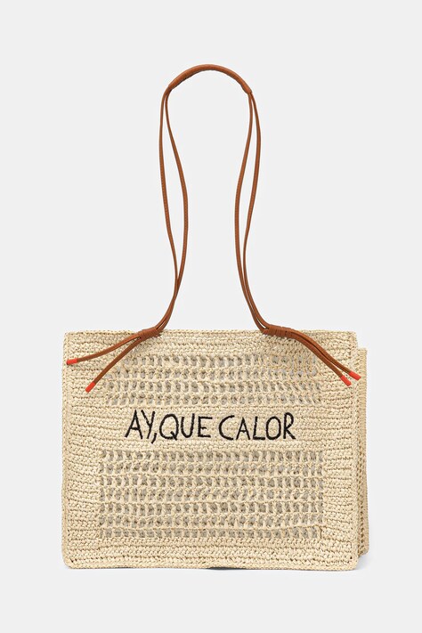 Plážová taška women'secret béžová barva