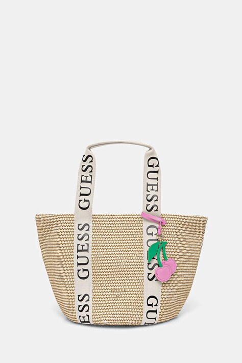 Guess geantă Girl culoarea bej, J5GZ33 WH7T0