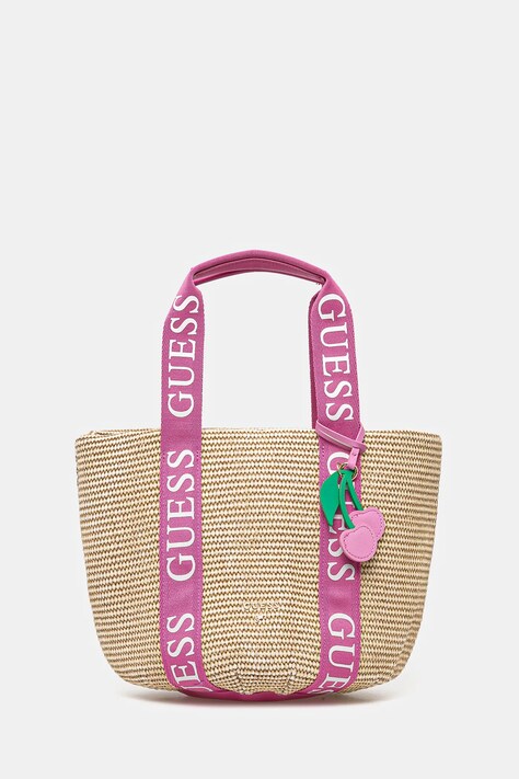 Guess geantă Girl culoarea bej, J5GZ33 WH7T0