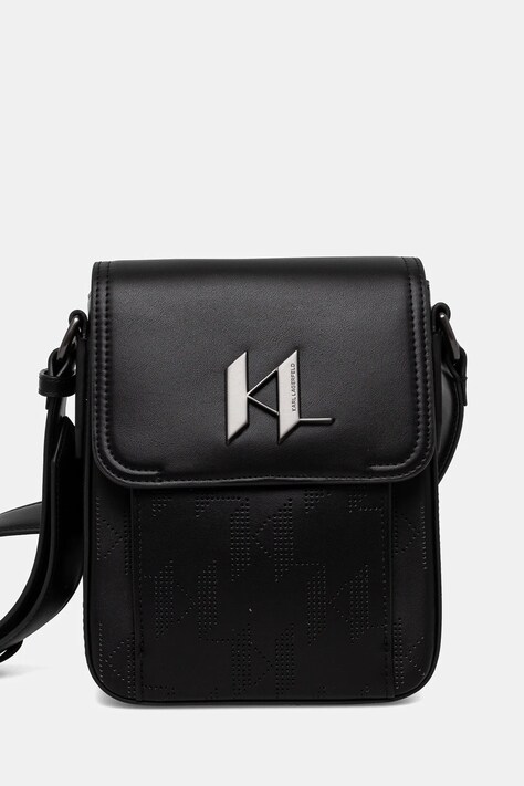 Karl Lagerfeld borsetă K/PLAK culoarea negru, 246M3076