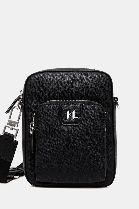 Malá taška Karl Lagerfeld K/MONOGRAM čierna farba, A1M30097