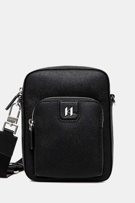 Malá taška Karl Lagerfeld K/MONOGRAM čierna farba, A1M30097