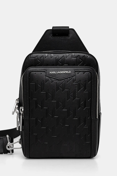 Karl Lagerfeld saszetka skórzana K/LOOM kolor czarny A1M30398