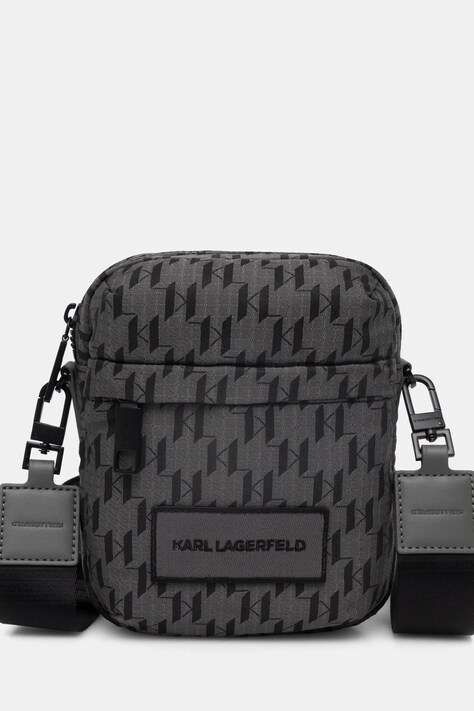 Чанта през рамо Karl Lagerfeld K/MONOGRAM в сиво A1M30412