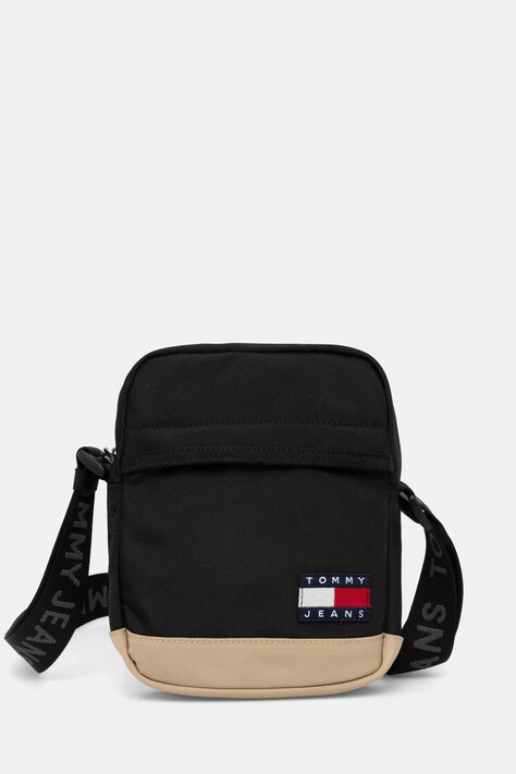 Tommy Jeans borsetă culoarea negru, AM0AM13265