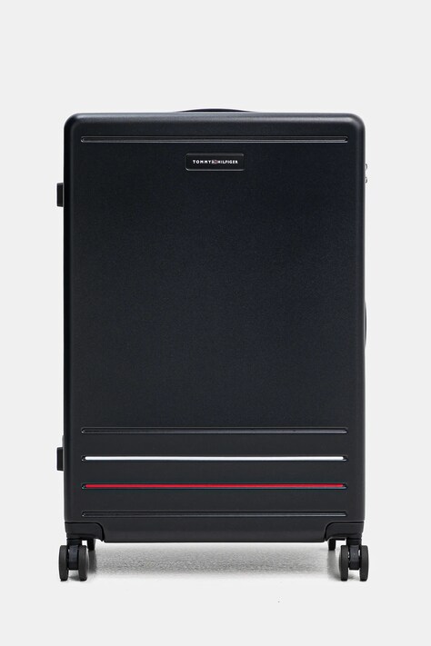 Kufr Tommy Hilfiger tmavomodrá barva, AU0AU01975